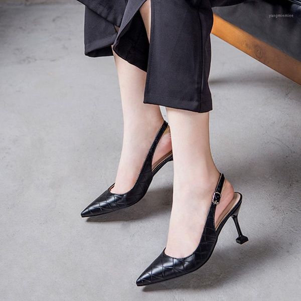 2020 women pointed toe slingback pumps high heels shoes female buckle elegant woman women's solid thin heels plus size 451, Black
2020 women pointed toe slingback pumps high heels shoes female buckle elegant woman women's solid thin heels plus size 451, Black