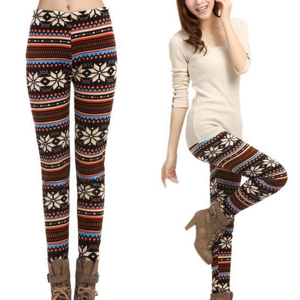 women's leggings winter leggins women fleece lined ugly christmas tribal snowflake pattern thicken legging pants, Black
women's leggings winter leggins women fleece lined ugly christmas tribal snowflake pattern thicken legging pants, Black