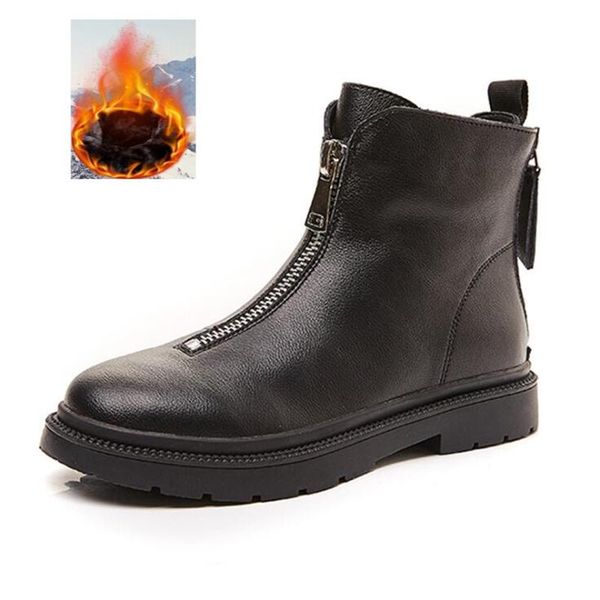 women boots ladies female shoes brand leather fashion casual genuine leather designer luxury ankle winter fur woman snow boots, Black
women boots ladies female shoes brand leather fashion casual genuine leather designer luxury ankle winter fur woman snow boots, Black