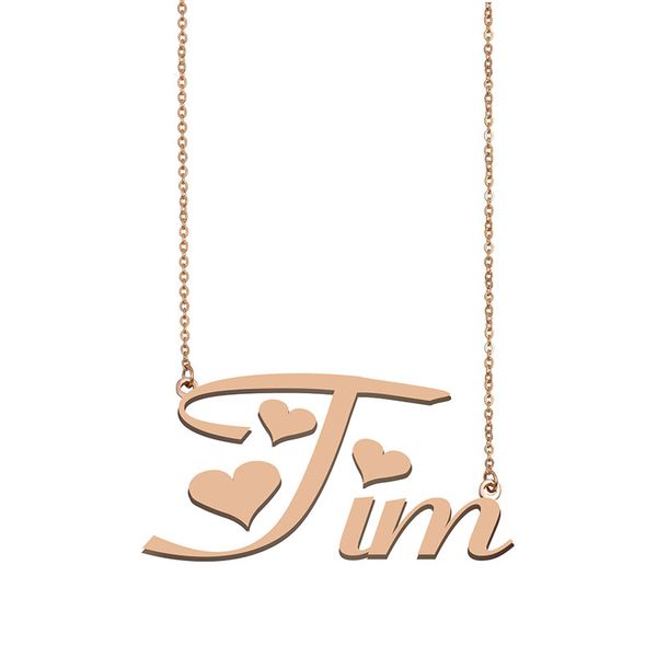 Tim Name Necklace Custom Nameplate Pendant for Women Girls Birthday Gift Kids Best Friends Jewelry 18k Gold Plated Stainless Steel, Silver
Tim Name Necklace Custom Nameplate Pendant for Women Girls Birthday Gift Kids Best Friends Jewelry 18k Gold Plated Stainless Steel, Silver