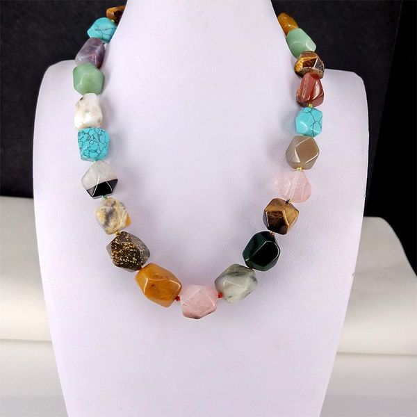 chokers fashion simple natural crystal stone necklace female models colorful wild 15x20mm, Golden;silver
chokers fashion simple natural crystal stone necklace female models colorful wild 15x20mm, Golden;silver