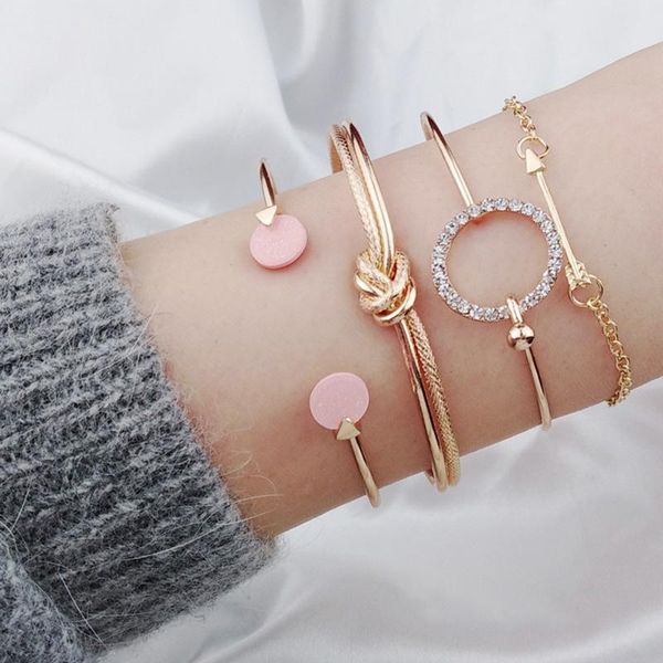 charm bracelets anke store simple knotted women bracelet suit alloy open fashion combination bohemian rhinestone jewelry wholesale, Golden;silver
charm bracelets anke store simple knotted women bracelet suit alloy open fashion combination bohemian rhinestone jewelry wholesale, Golden;silver