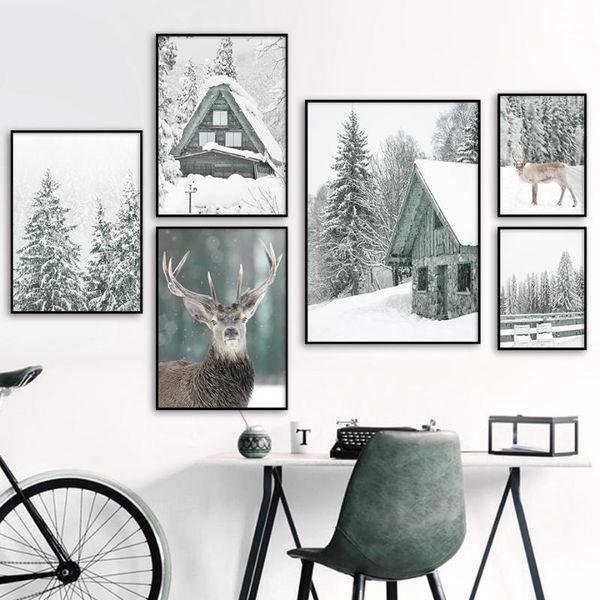 paintings alps snow mountain scene house deer tree nordic posters and prints home art canvas painting wall pictures for living room decor1
paintings alps snow mountain scene house deer tree nordic posters and prints home art canvas painting wall pictures for living room decor1