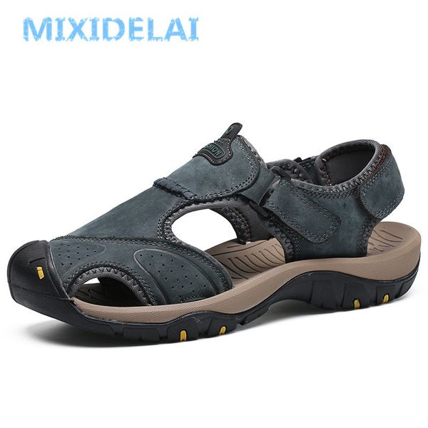 mixidelai new summer men's shoes outdoor casual shoes sandals genuine leather non-slip sneakers men beach sandals big size 38-46 t20042, Black
mixidelai new summer men's shoes outdoor casual shoes sandals genuine leather non-slip sneakers men beach sandals big size 38-46 t20042, Black
