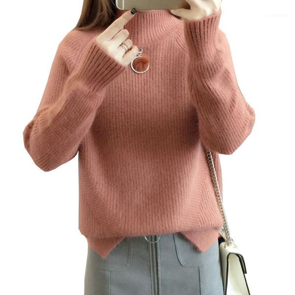 autumn winter women warm sweater 2020 new fashion turtleneck knitted base jumpers korean pullovers female mohair ok5051, White;black
autumn winter women warm sweater 2020 new fashion turtleneck knitted base jumpers korean pullovers female mohair ok5051, White;black