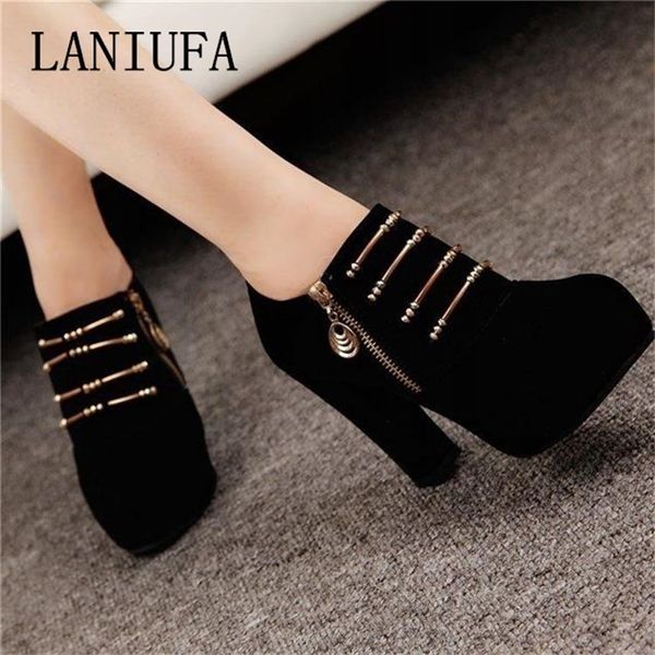 women new .5cm high heels dress shoes spring summer women casual zip round toe high heels pumps wedding party shoes mujer #151 y200323, Black
women new .5cm high heels dress shoes spring summer women casual zip round toe high heels pumps wedding party shoes mujer #151 y200323, Black