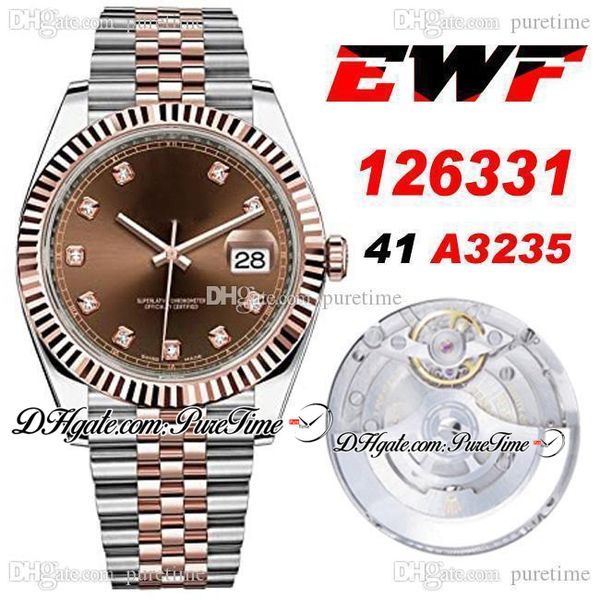 2021 ewf datejust 41 126331 cal a3235 automatic mens watch two tone rg brown dial diamonds ss bracelet edition new puretime ptrx e05, Slivery;brown
2021 ewf datejust 41 126331 cal a3235 automatic mens watch two tone rg brown dial diamonds ss bracelet edition new puretime ptrx e05, Slivery;brown