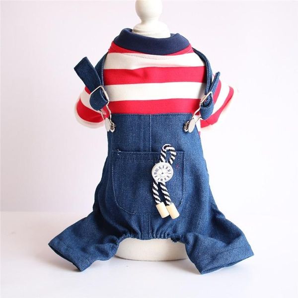 dog apparel fashion denim jumpsuit striped four-legged puppy coat jeans small rompers autumn winter overalls for chihuahua teddy
dog apparel fashion denim jumpsuit striped four-legged puppy coat jeans small rompers autumn winter overalls for chihuahua teddy
