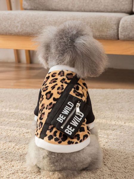 leopard cloth sweater thickened warm pet teddy bear bomei small dog autumn cotton coat
leopard cloth sweater thickened warm pet teddy bear bomei small dog autumn cotton coat