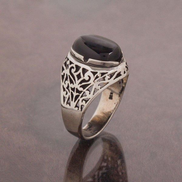 cluster rings 925 sterling black onyx stone anchor patterned silver ring... fashion turkish quality handmade jawelery, Golden;silver
cluster rings 925 sterling black onyx stone anchor patterned silver ring... fashion turkish quality handmade jawelery, Golden;silver