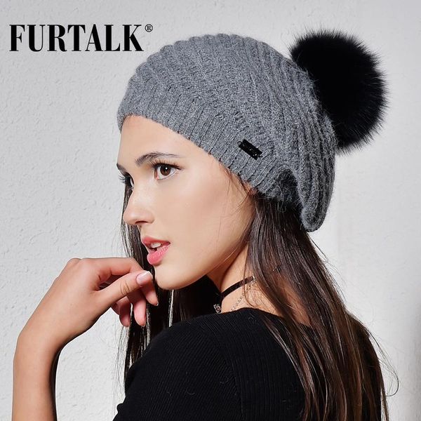furtalk ангола меховые береты шапки для женщин теплая зима шерсть женщин pom pom шляпы вязаные шапочки для девочек, Blue;gray
furtalk ангола меховые береты шапки для женщин теплая зима шерсть женщин pom pom шляпы вязаные шапочки для девочек, Blue;gray