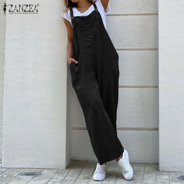 2020 zanzea suspender jumpsuits rompers womens overalls vintage ladies casual wide leg pants playsuits long pockets combinaison1, Black;white
2020 zanzea suspender jumpsuits rompers womens overalls vintage ladies casual wide leg pants playsuits long pockets combinaison1, Black;white