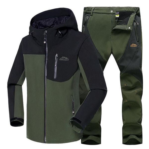 new mens hiking jacket sets waterproof windproof warm softshell fleece jackets and pants outdoor climbing ski trousers, Blue;black
new mens hiking jacket sets waterproof windproof warm softshell fleece jackets and pants outdoor climbing ski trousers, Blue;black