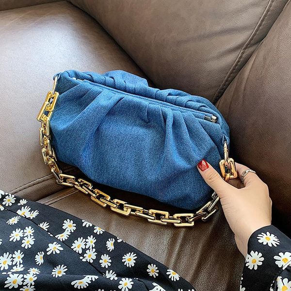 luxury design denim gold chain shoulder bags women crossbody bags 2020 new cloud handbags ladies messenger female purses
luxury design denim gold chain shoulder bags women crossbody bags 2020 new cloud handbags ladies messenger female purses