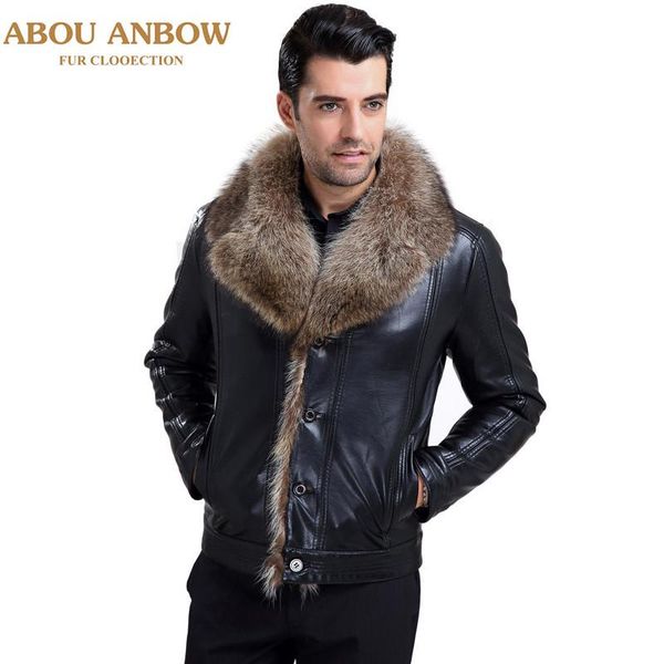 abou new fur coat by real fur lined fashion short black turn-down collar business casual warm thick overcoat male outerwear
abou new fur coat by real fur lined fashion short black turn-down collar business casual warm thick overcoat male outerwear