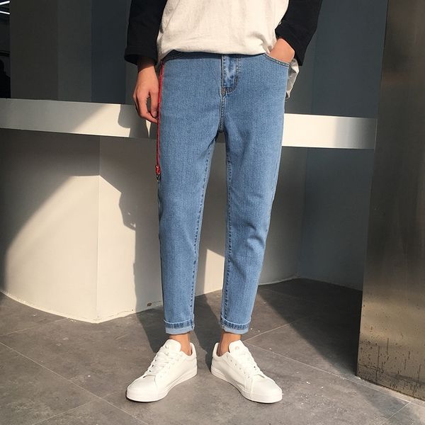 awjjx teenage iqfn3 2019 slim fit harlem studentscasual autumn korean version of jeans for men tight 9-point pants jeans 9-point pants leggi, Blue
awjjx teenage iqfn3 2019 slim fit harlem studentscasual autumn korean version of jeans for men tight 9-point pants jeans 9-point pants leggi, Blue