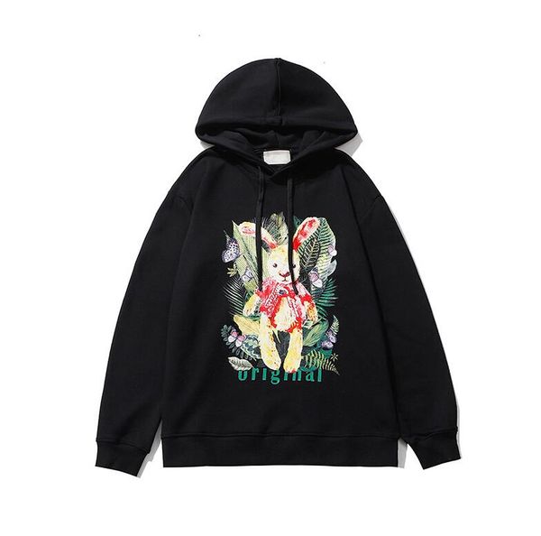 20fw autumn winter mens design hoodies rabbit painting women hoodie fashion couple sweatshirt casual pullovers sweater size m-2xl, Black
20fw autumn winter mens design hoodies rabbit painting women hoodie fashion couple sweatshirt casual pullovers sweater size m-2xl, Black
