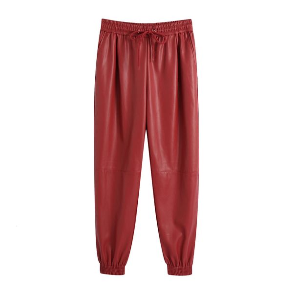 2021 new bb autumn europe and the united states women's imitation leather jogging pants female trousers cgx4, Black;white
2021 new bb autumn europe and the united states women's imitation leather jogging pants female trousers cgx4, Black;white