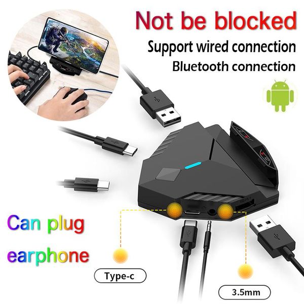 pubg mobile keyboard mouse converter for android pubg controller gamepad adapter support earphone wired/bluetooth connection
pubg mobile keyboard mouse converter for android pubg controller gamepad adapter support earphone wired/bluetooth connection