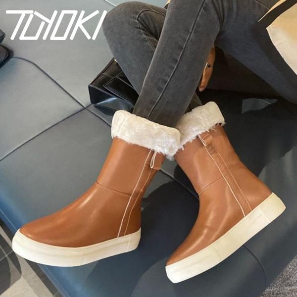 tuyoki new women snow boots real leather warm plush fur winter shoes woman mid calf boots fashion short boot women size 34-40, Black
tuyoki new women snow boots real leather warm plush fur winter shoes woman mid calf boots fashion short boot women size 34-40, Black