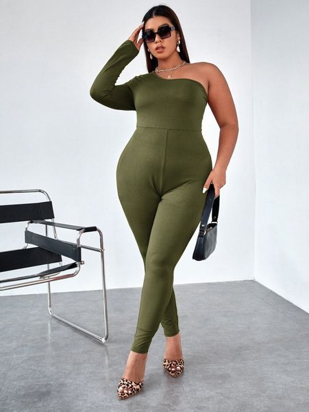 plus one shoulder unitard jumpsuit b3mp#, Black
plus one shoulder unitard jumpsuit b3mp#, Black