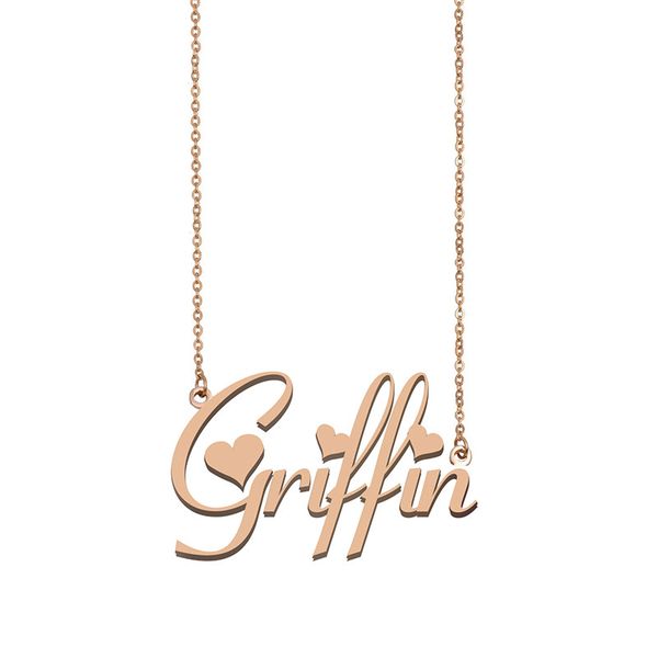 griffin custom name necklace personalized pendant for men boys birthday gift friends jewelry 18k gold plated stainless steel, Silver
griffin custom name necklace personalized pendant for men boys birthday gift friends jewelry 18k gold plated stainless steel, Silver