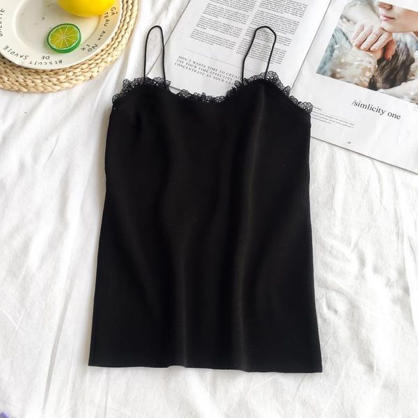 summer womens knitting patchwork lace solid crop camis sleeveless cropped tee shirts girls knitwear for female, White
summer womens knitting patchwork lace solid crop camis sleeveless cropped tee shirts girls knitwear for female, White
