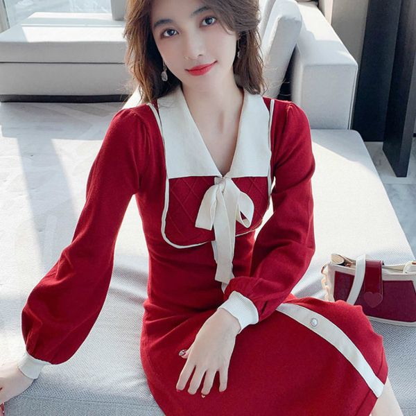 new female 2021 spring and autumn dressed in arc knitted mini-line temperament to sweet long sleeve dresses y276 p1es, Black;gray
new female 2021 spring and autumn dressed in arc knitted mini-line temperament to sweet long sleeve dresses y276 p1es, Black;gray