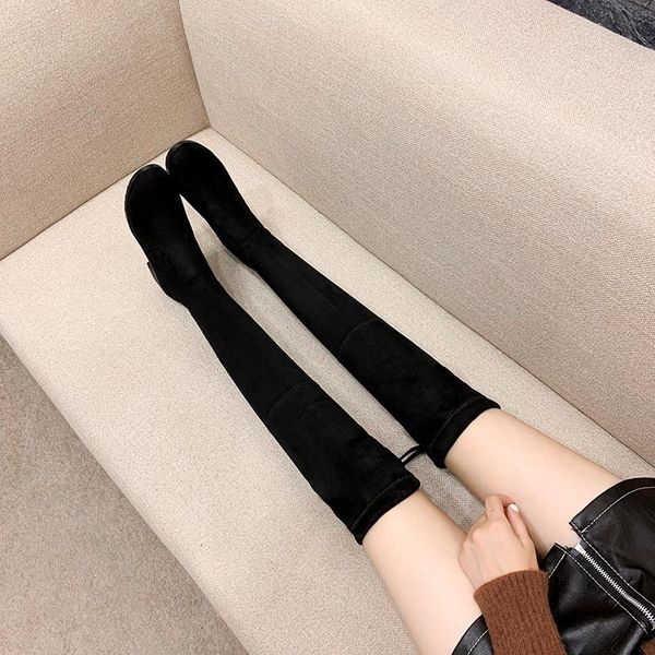 faux suede slim boots over the knee high women snow boots women's fashion winter shoes woman thigh high flat, Black
faux suede slim boots over the knee high women snow boots women's fashion winter shoes woman thigh high flat, Black
