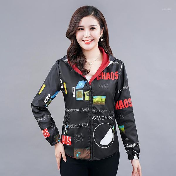women's fashion casual both two sides can be wore print jacket feamle hooded slim outwear jackets plus size1, Black;brown
women's fashion casual both two sides can be wore print jacket feamle hooded slim outwear jackets plus size1, Black;brown
