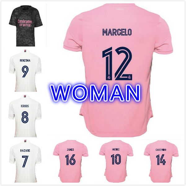 2021 new real madrid home away woman home #7 hazard soccer jersey 2019 madrid asensio isco kroos marcelo girl football shirt uniform, Black;yellow
2021 new real madrid home away woman home #7 hazard soccer jersey 2019 madrid asensio isco kroos marcelo girl football shirt uniform, Black;yellow