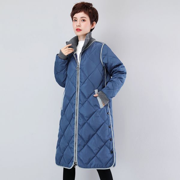 2021 newwinter long woman plus size thick women's jackets collar with buttons cotton padded coats mrfv, Black
2021 newwinter long woman plus size thick women's jackets collar with buttons cotton padded coats mrfv, Black