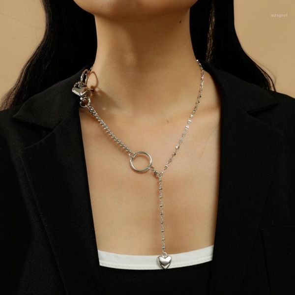 chokers multilayered stainless steel love heart pendant necklace toggle clasp circle lasso choker for women jewelry1, Golden;silver
chokers multilayered stainless steel love heart pendant necklace toggle clasp circle lasso choker for women jewelry1, Golden;silver