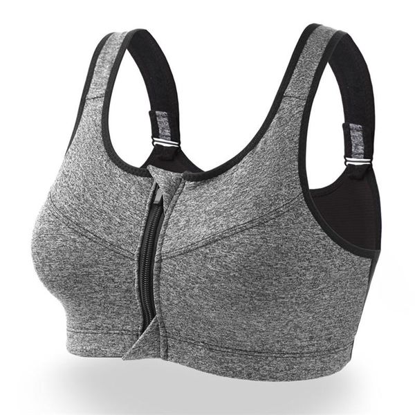 women zipper push up sports bras vest underwear shockproof breathable gym fitness athletic running yoga bh sport, White;black
women zipper push up sports bras vest underwear shockproof breathable gym fitness athletic running yoga bh sport, White;black
