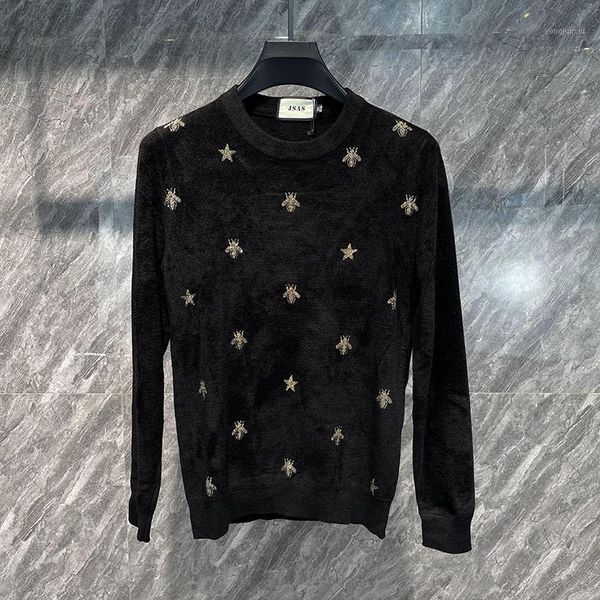 zk01146 fashion men's sweaters 2021 runway luxury european design party style men's clothing1, White;black
zk01146 fashion men's sweaters 2021 runway luxury european design party style men's clothing1, White;black