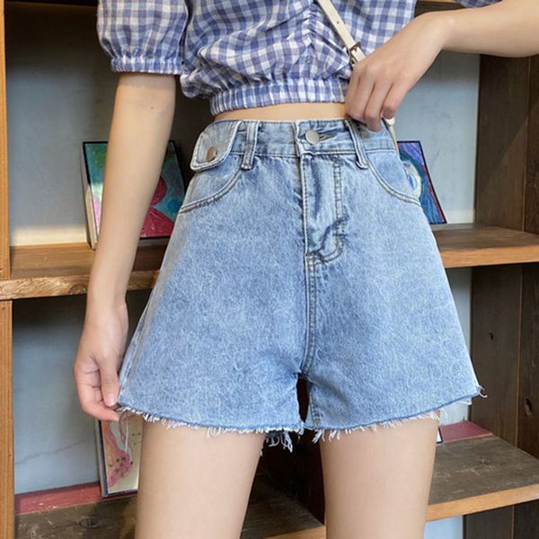 2021 new summer woman streetwear long, worn black leg denim vintage female solid blue jeans shorts r139, White;black
2021 new summer woman streetwear long, worn black leg denim vintage female solid blue jeans shorts r139, White;black