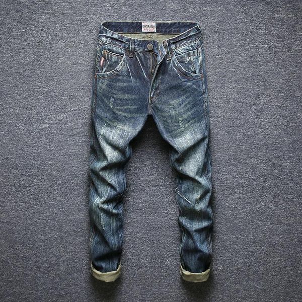 2020 new men's jeans retro solid color water wash simple zipper jeans for men autumn casual straight mens1, Blue
2020 new men's jeans retro solid color water wash simple zipper jeans for men autumn casual straight mens1, Blue