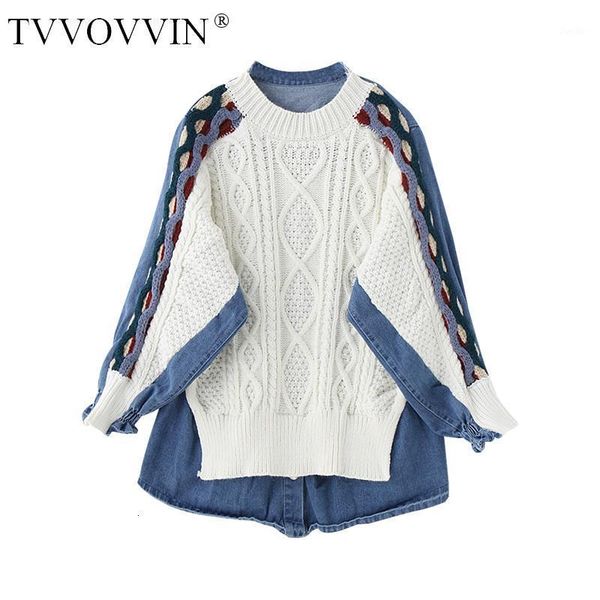 tvvovvin new 2020 autumn patchwork sweater split joint denim split joint knitting pullover batwing sleeves qa71, White;black
tvvovvin new 2020 autumn patchwork sweater split joint denim split joint knitting pullover batwing sleeves qa71, White;black