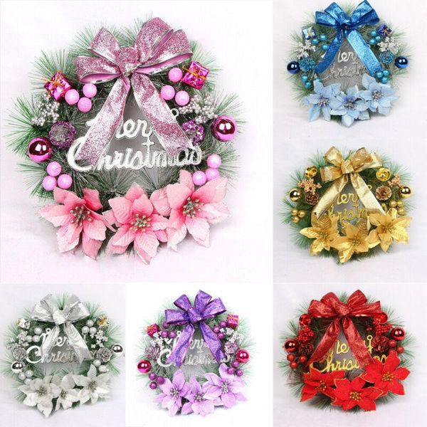 decorative flowers & wreaths christmas wreath hanging decor xmas party door wall garland ornament decors1
decorative flowers & wreaths christmas wreath hanging decor xmas party door wall garland ornament decors1