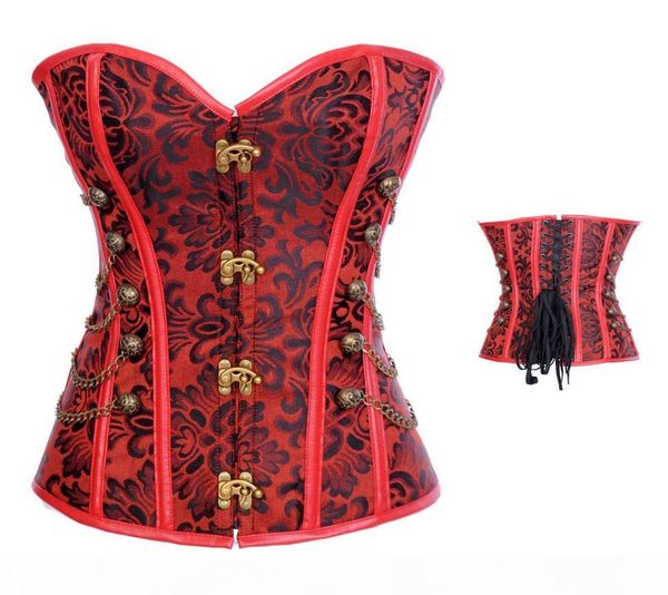 classical steel boned steampunk corset outwear cord lacing up bustier plus size s-5xl, Black;white
classical steel boned steampunk corset outwear cord lacing up bustier plus size s-5xl, Black;white