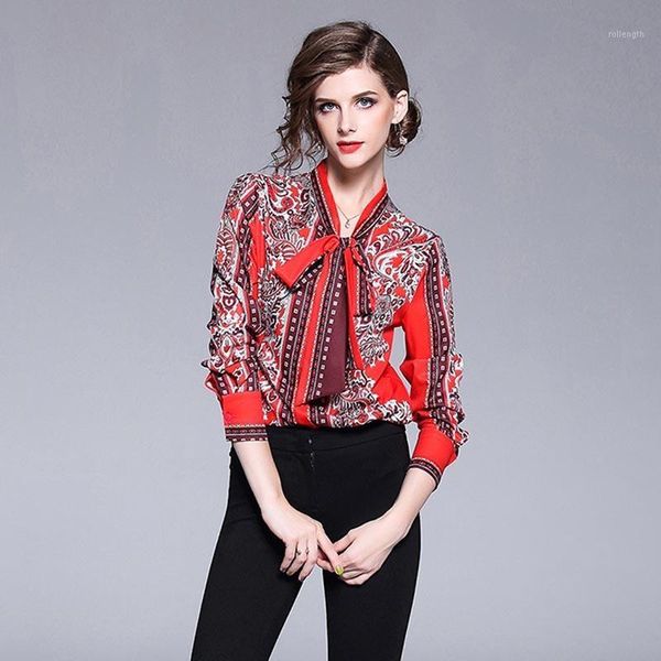 2020 new fashion women runway shirt feminine long sleeves printing elegant blouse office lady red loose plus size 1, White
2020 new fashion women runway shirt feminine long sleeves printing elegant blouse office lady red loose plus size 1, White