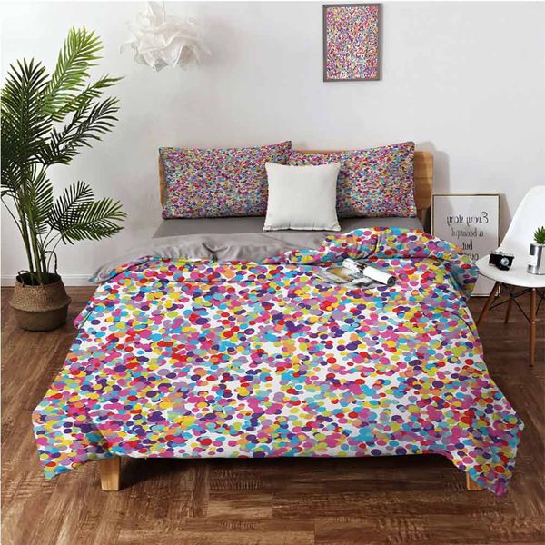 round rainbow colored confetti pattern celebratory festive illustration abstractbedding 3-piece set
round rainbow colored confetti pattern celebratory festive illustration abstractbedding 3-piece set
