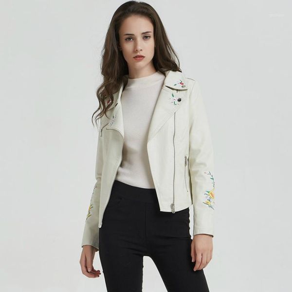 women modis coat zipper outerwear jacket coat winter autumn 2019 clothe embroidered floral motorcycle pu leather jacket1, Black
women modis coat zipper outerwear jacket coat winter autumn 2019 clothe embroidered floral motorcycle pu leather jacket1, Black
