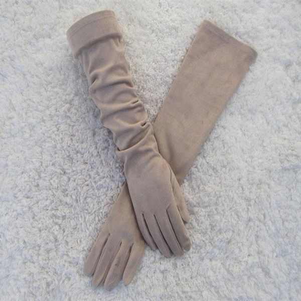 women' vintage suede fleece lined long touch screen gloves fashion spring autumn winter luxury warm elastic solid color glove, Blue;gray
women' vintage suede fleece lined long touch screen gloves fashion spring autumn winter luxury warm elastic solid color glove, Blue;gray