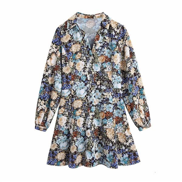 new vintage women floral print 2021 fashion ladies waist-controlled elegant female chic button a-line mini es mk9s, Black;gray
new vintage women floral print 2021 fashion ladies waist-controlled elegant female chic button a-line mini es mk9s, Black;gray