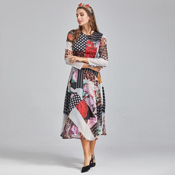 bohemian 2021 spring new women's party holiday striped polka dot flower printed long sleeve midi chiffon dress, Black;gray
bohemian 2021 spring new women's party holiday striped polka dot flower printed long sleeve midi chiffon dress, Black;gray