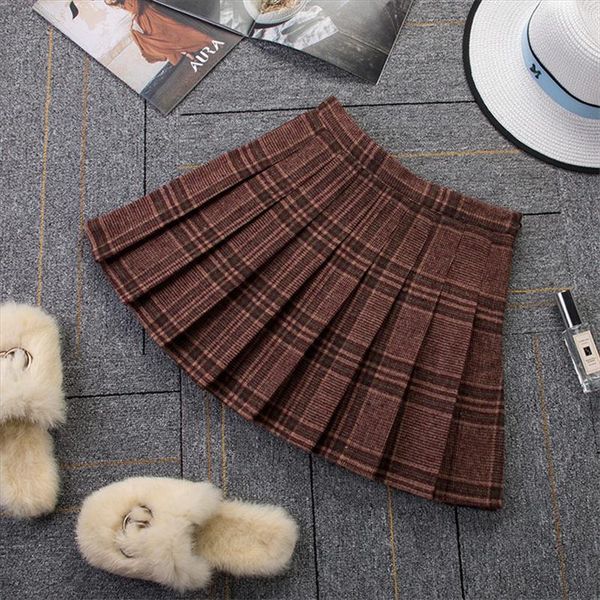 plus size xs 3xl women high waist woolen pleated skirt a line skirts japanese school girls plaid skirt uniform student mini w671, Black
plus size xs 3xl women high waist woolen pleated skirt a line skirts japanese school girls plaid skirt uniform student mini w671, Black