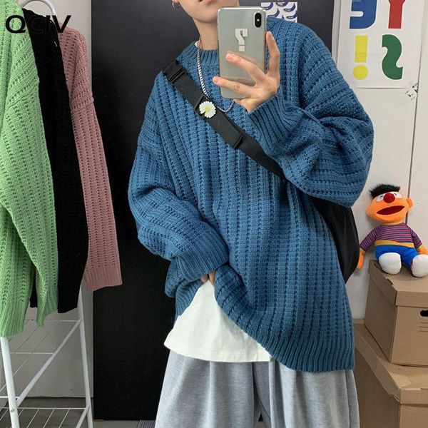 autumn warm solid men's sweaters korean men oversized knitted pullovers harajuku casual sweater man clothes, White;black
autumn warm solid men's sweaters korean men oversized knitted pullovers harajuku casual sweater man clothes, White;black