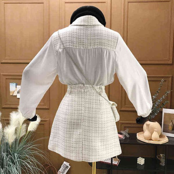 two piece dress fall piece set women t patchwork lantern sleeve chiffon shirt and woolen a-line skirt suits with bag 210825 n4d7, White
two piece dress fall piece set women t patchwork lantern sleeve chiffon shirt and woolen a-line skirt suits with bag 210825 n4d7, White