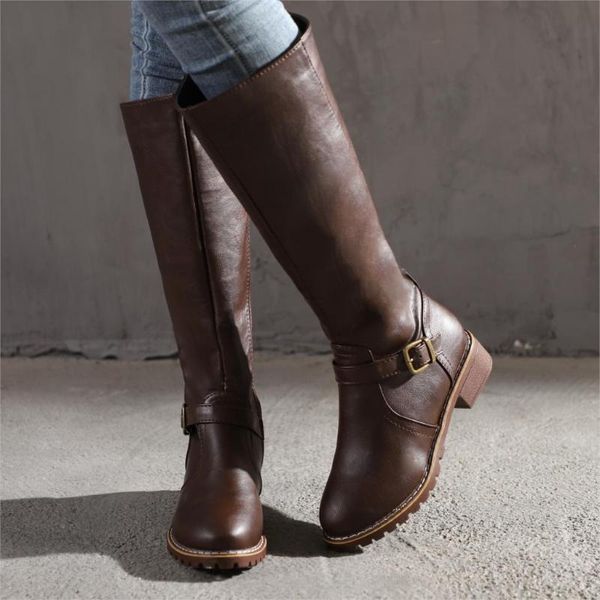 women long boots riding casual rome style boot autumn winter female thigh high loose shoes botas mujer footwear 2020, Black
women long boots riding casual rome style boot autumn winter female thigh high loose shoes botas mujer footwear 2020, Black
